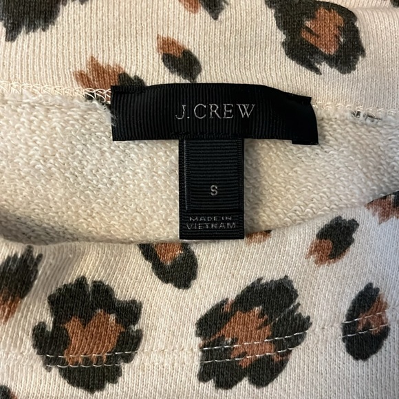 J.Crew Boatneck Leopard Sweatshirt - Picture 6 of 7